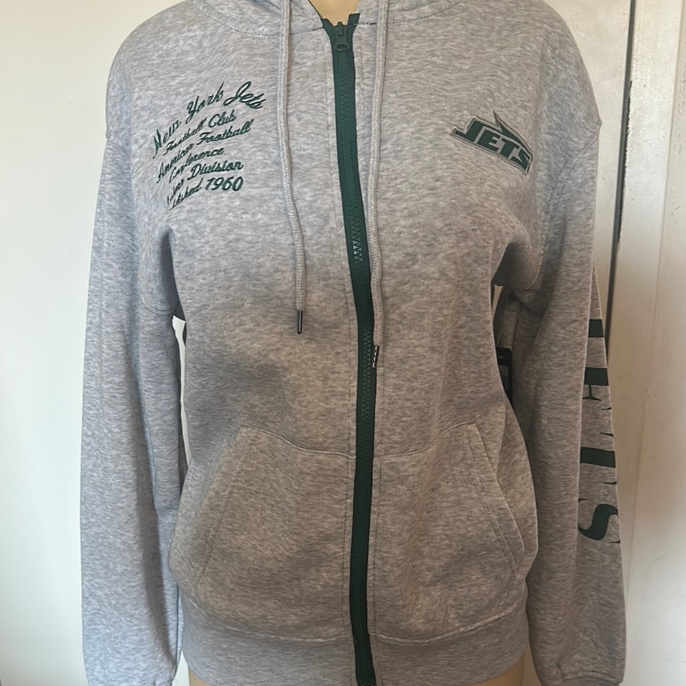 Gray New York Jets Hoodie